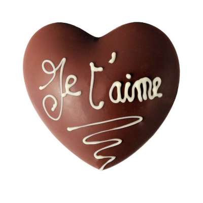 Coeur Chocolat au Lait à personnaliser