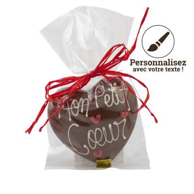 Coeur Chocolat au Lait à personnaliser