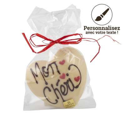 Père Noël au chocolat blanc 140 gr - Chocolaterie ABTEY