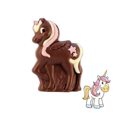 Moulage Stella La Licorne au chocolat au lait