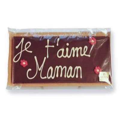 Tablette chocolat noir pour Maman