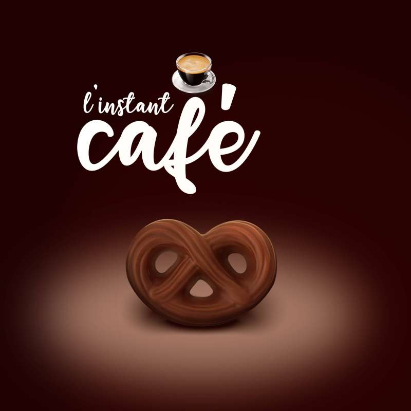 Chocolaterie Abtey - Sachet de Bretzels au chocolat au lait pour le café