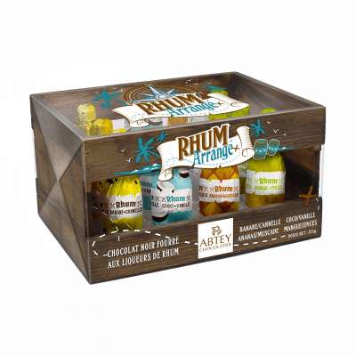 Casier bois Rhum Arrangé (chocolat noir à la liqueur)