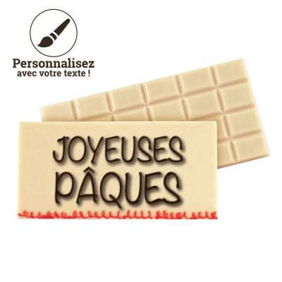 Tablette au chocolat blanc à personnaliser