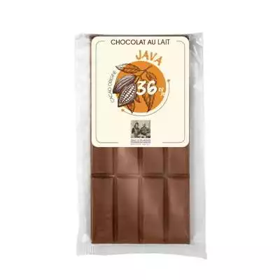 Tablette de chocolat au lait origine Java 36 %