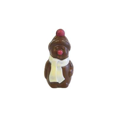 Bonhomme de neige (au chocolat au lait décoré)