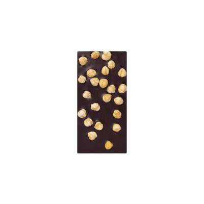 Tablette au chocolat noir avec noisettes avec édulcorant