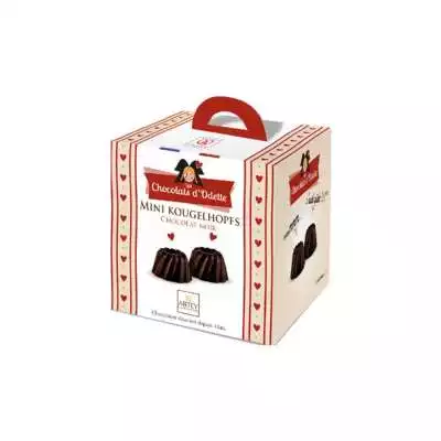 Ballotin Cube 25 mini Kougelhopfs au chocolat noir - Les Chocolats d'Odette