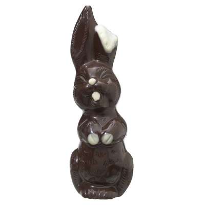 Moulage Jazzy le lapin (au chocolat noir décoré)