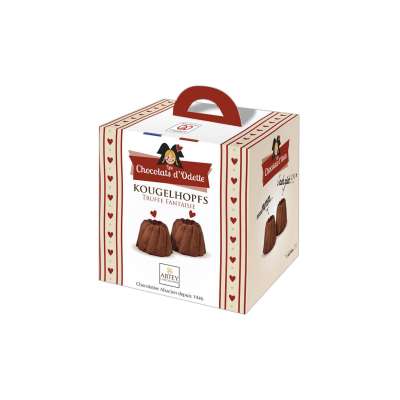 Ballotin Cube 13 Kougelhopfs Truffe Fantaisie - Les Chocolats d'Odette