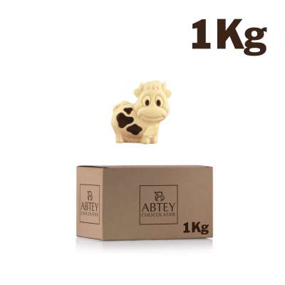 Vrac 1 Kg mini vache (au chocolat blanc décoré)