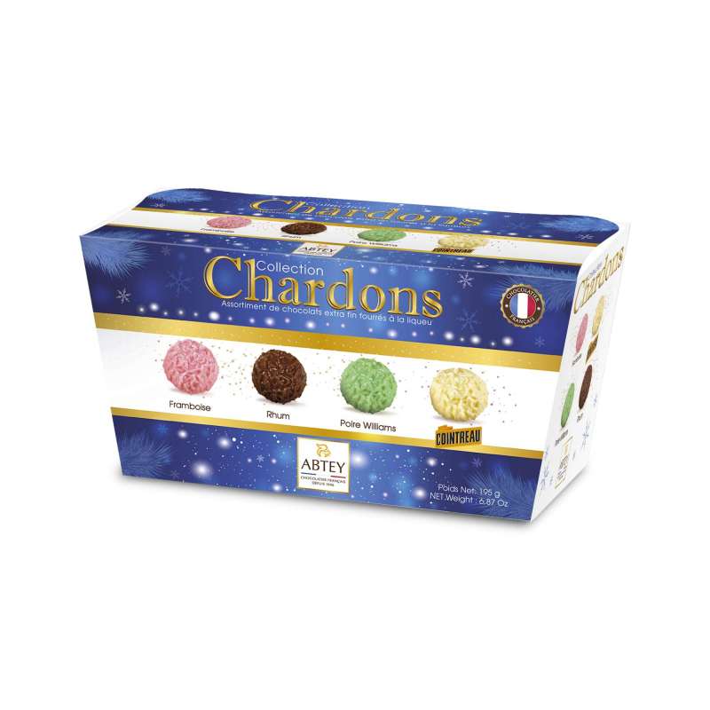 Chocolaterie Abtey - Ballotin Collection Chardons chocolats à la liqueur