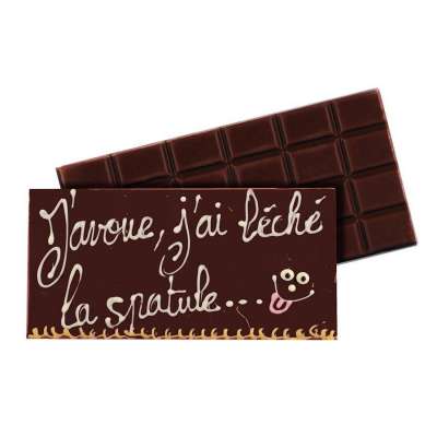 Tablette au chocolat au lait à personaliser