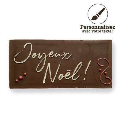 Tablette au chocolat au lait à personaliser