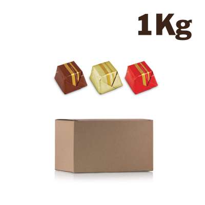 Vrac 1 Kg chocolat 3 carrés pralinés