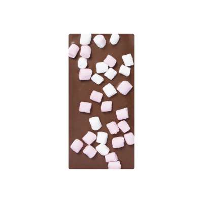 Tablette au chocolat au lait avec chamallow (guimauve)