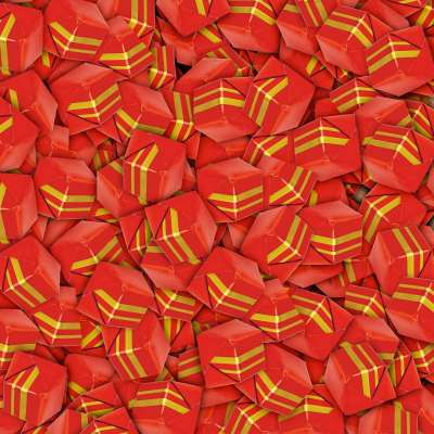 Vrac 1 Kg Carrés pralinés au chocolat au lait à la feuilletine