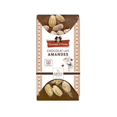 2 Achetés : Le 3ème Offert - Tablette en chocolat au lait avec des amandes