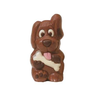 Moulage Dog le chien (au chocolat au lait décoré)