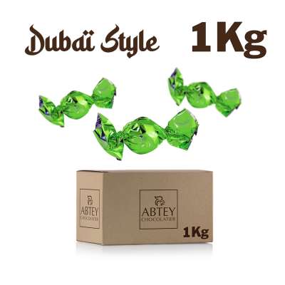 Vrac 1 Kg Boules fourrés Dubai Style (au chocolat au lait fourré à la crème de pistache)