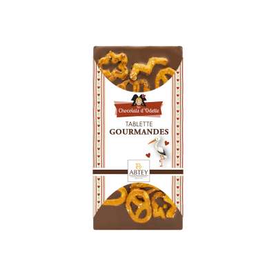 Tablette au Bretzels en chocolat au lait