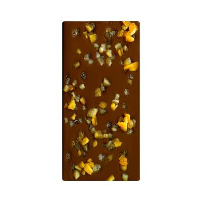 Tablette chocolat noir aux citron confits