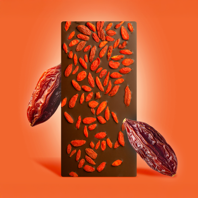 Tablette chocolat noir aux baies de goji