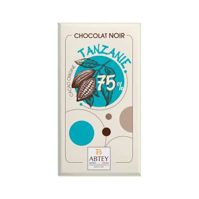 Tablette de chocolat noir Tanzanie 75%