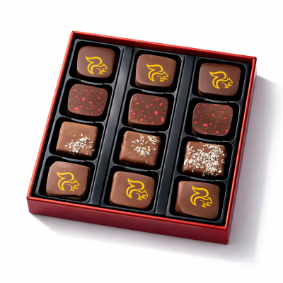 Boîte 12 Bouchées gourmandes au Chocolat