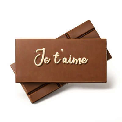 Tablette au chocolat au lait à personnaliser