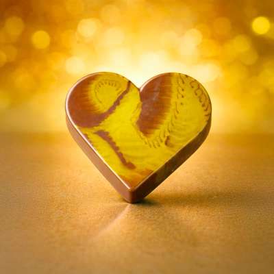 Coeur marbré fourré Dubai Style