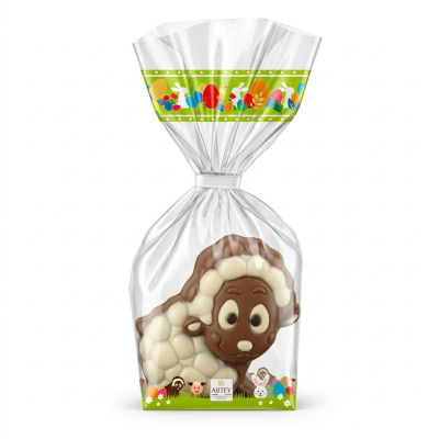 Moulage Gédéon le Mouton (au chocolat au lait décoré)