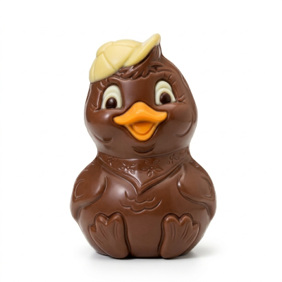 Moulage Plouf le Caneton (au chocolat au lait décoré)