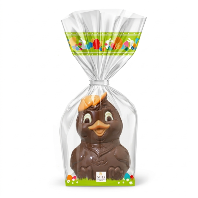 Moulage Plouf le Caneton (au chocolat au lait décoré)