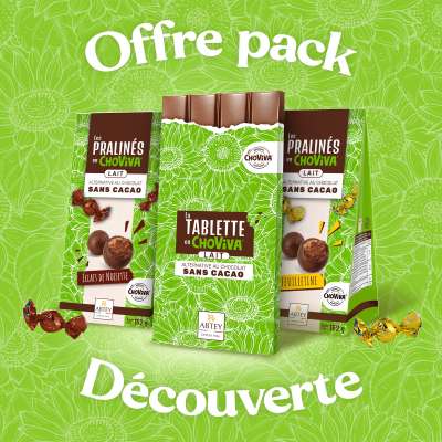 Offre Pack Découverte Choviva (Tablette et Sachet boules pralinés)
