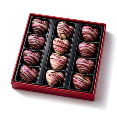 Boîte Cadeau Coeurs Assortis