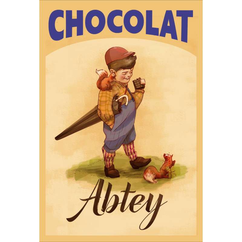 Chocolaterie Abtey - Tablette chocolat noir à personnaliser