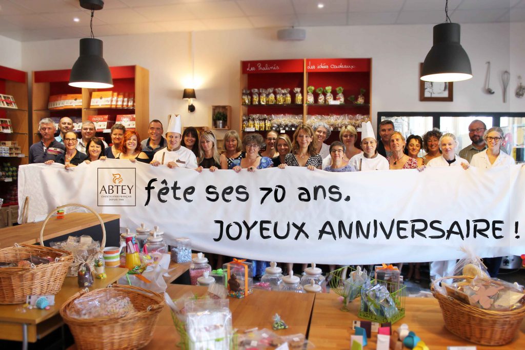 Toute l'équipe d'Abtey est réunie pour les 70 ans