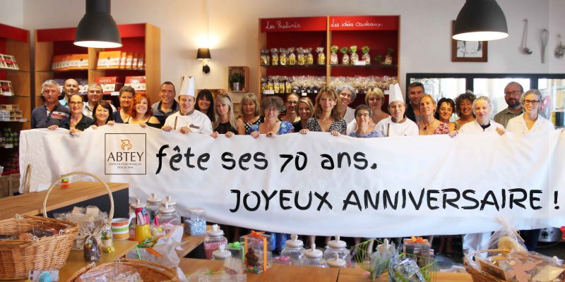 Toute l'équipe d'Abtey est réunie pour les 70 ans