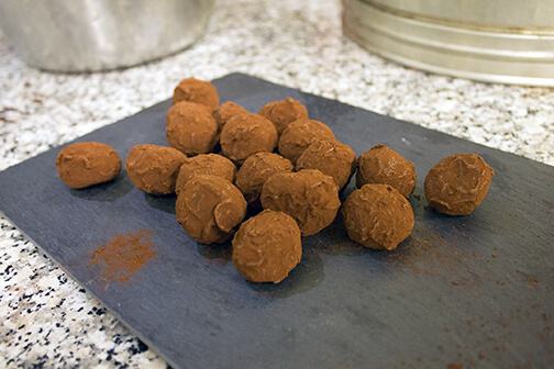 Recette de truffes au chocolat